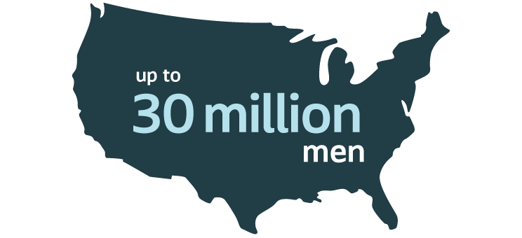 Up to 30 million men